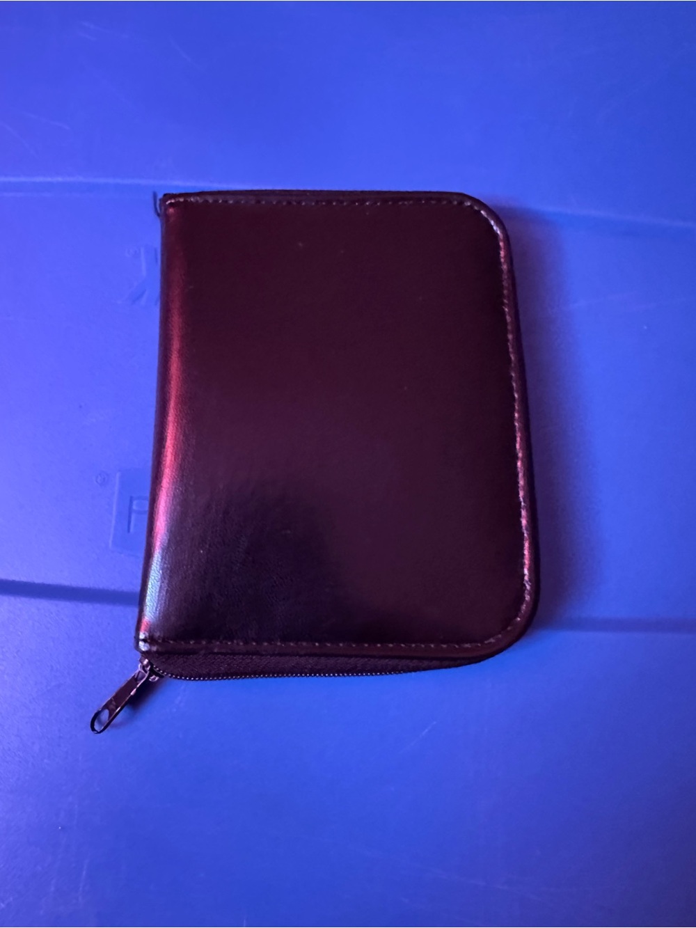 Black Zippered unisex wallet